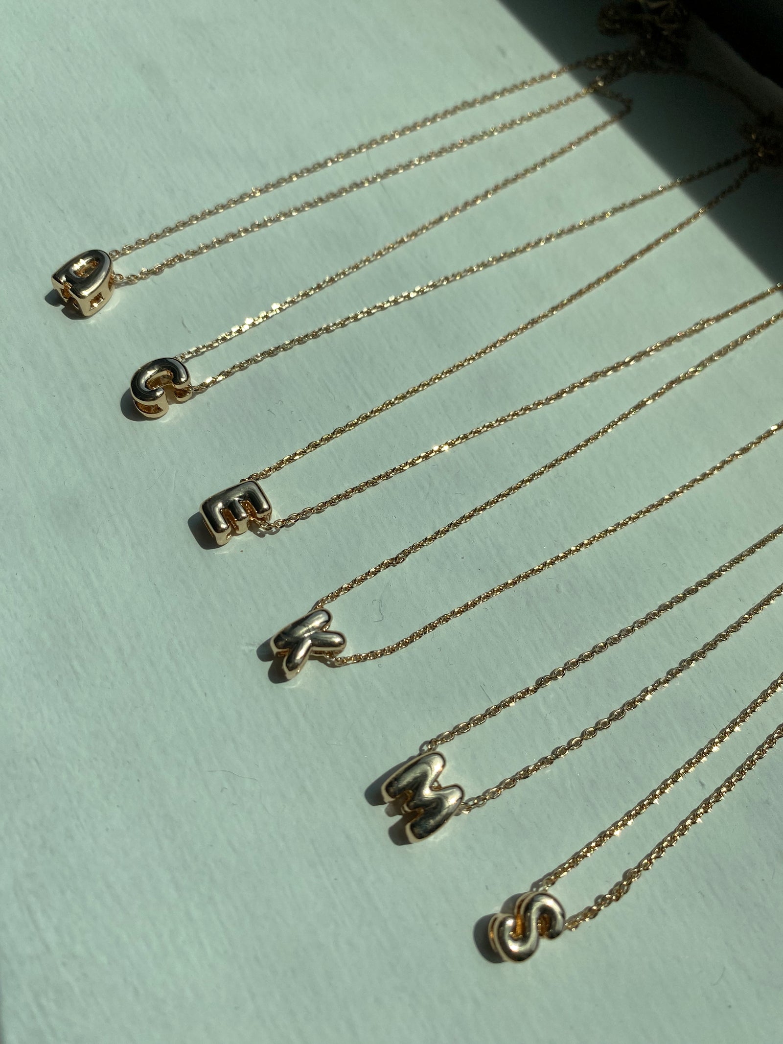 Mini Bubble Initial Necklace – Love, Addie Lyn