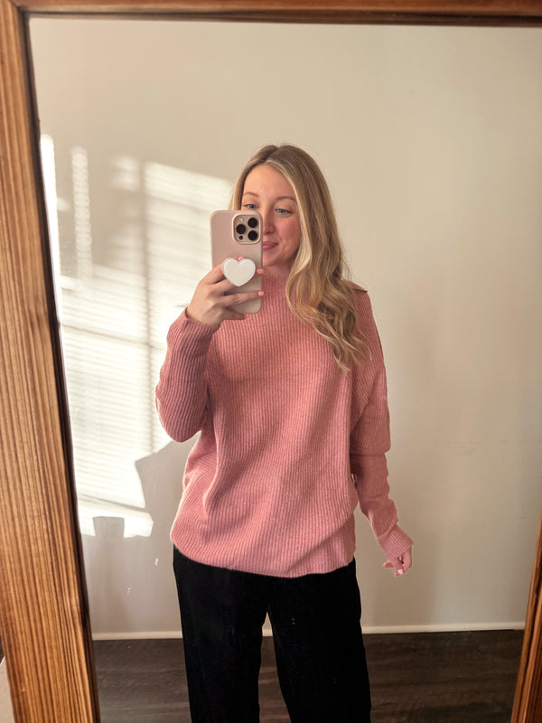 Sterling Oversized Sweater - Pink