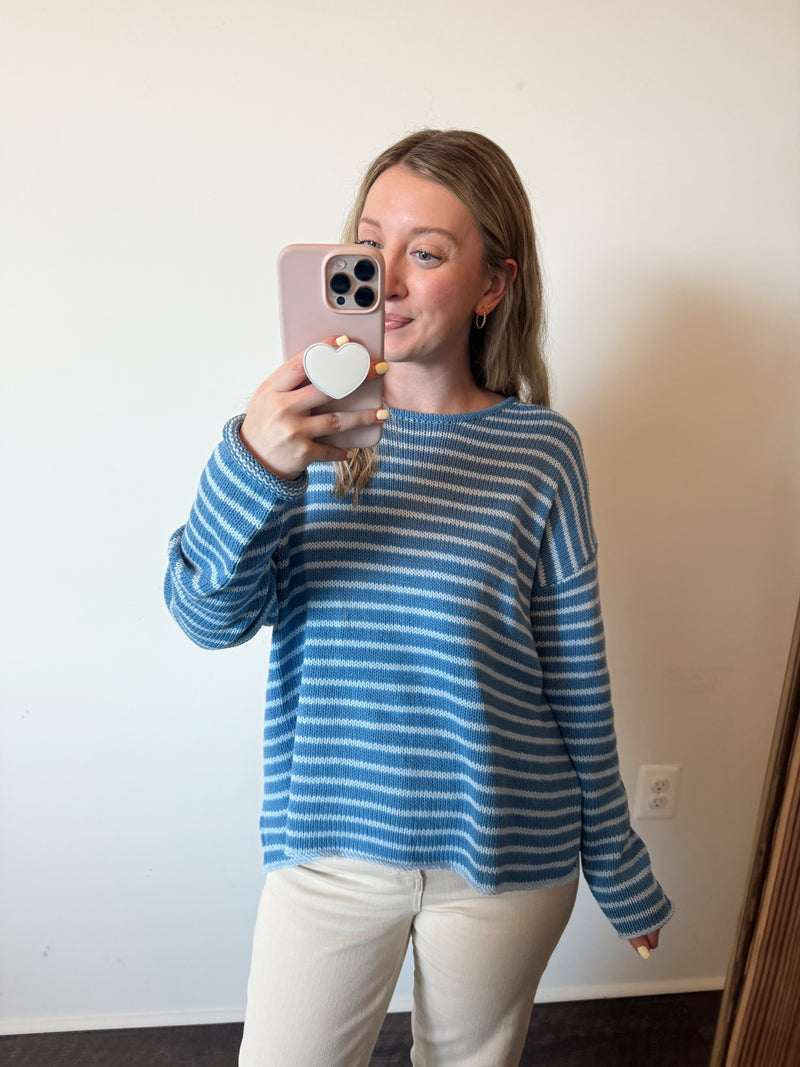 Greer Striped Knit Sweater