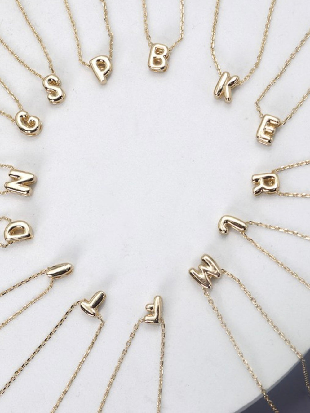 ★LOVE ME MONSTER★Mini Initial Necklace Mini Initial Choker Necklace - Gold Vermeil - Oak & Luna