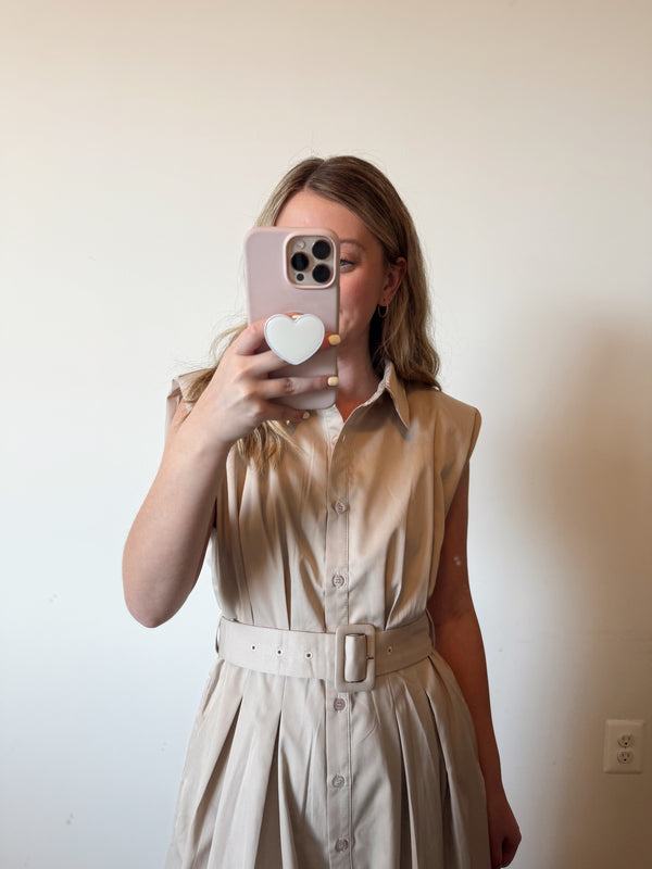 Lizzie Collared Midi Dress
