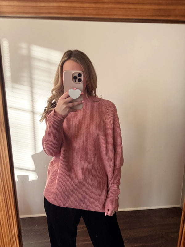 Sterling Oversized Sweater - Pink