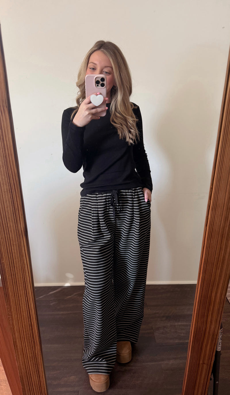 Pinstripe Lounge Pants