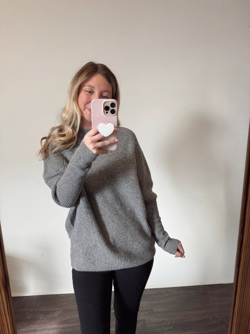 Sterling Oversized Sweater - Grey