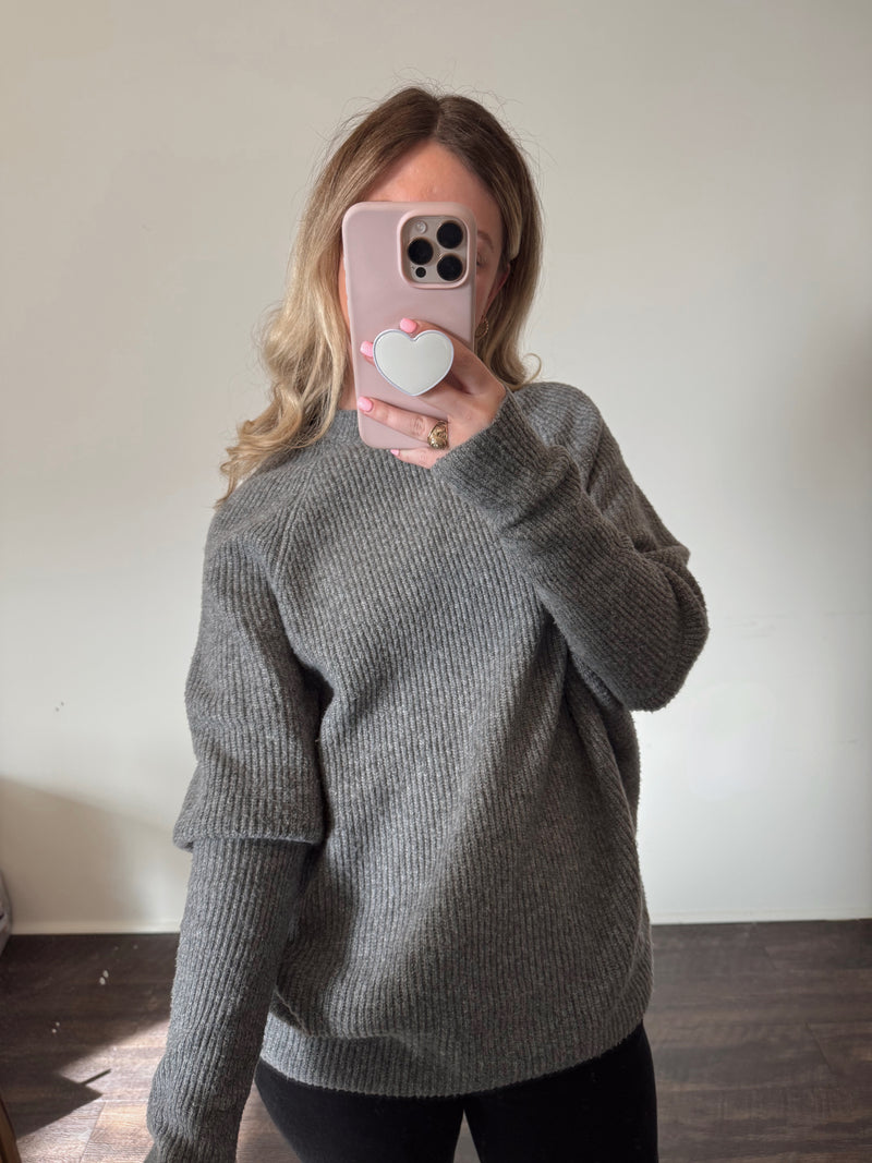 Sterling Oversized Sweater - Grey