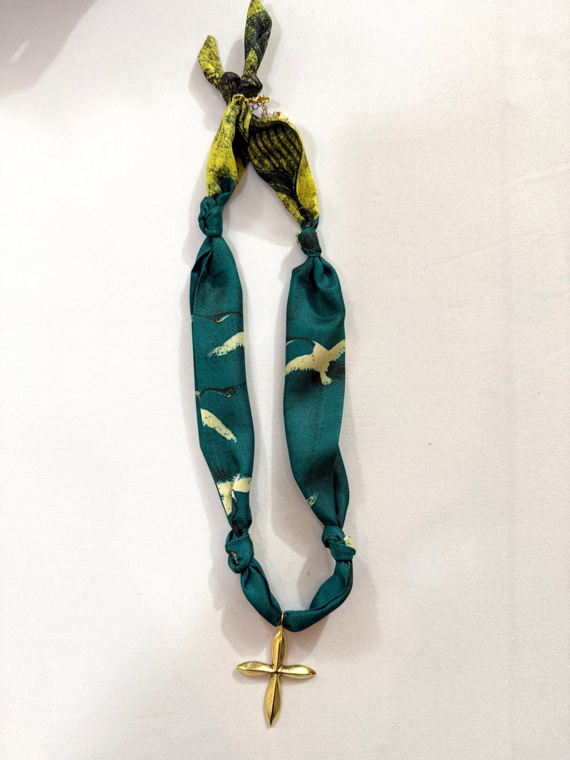 Graceful Landing Scarf Necklace