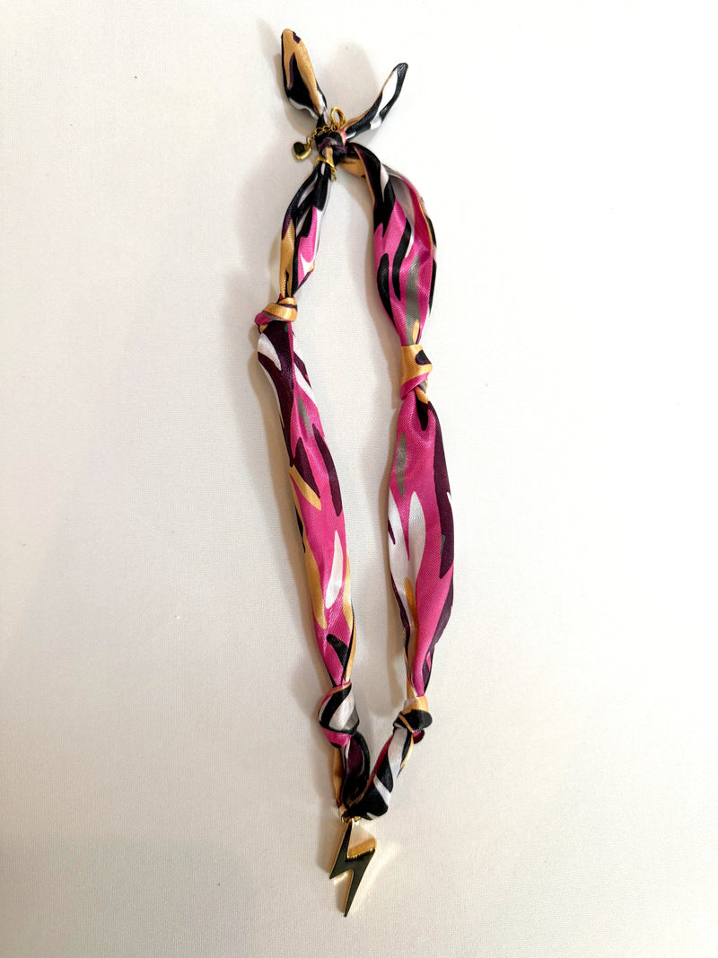 Thunderbolt Scarf Necklace