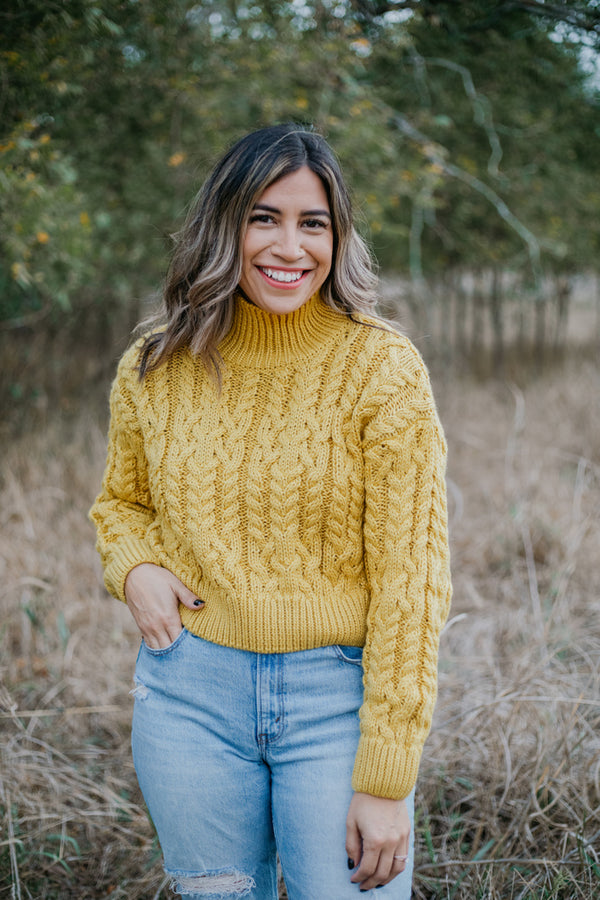 Marigold Cable Knit Sweater