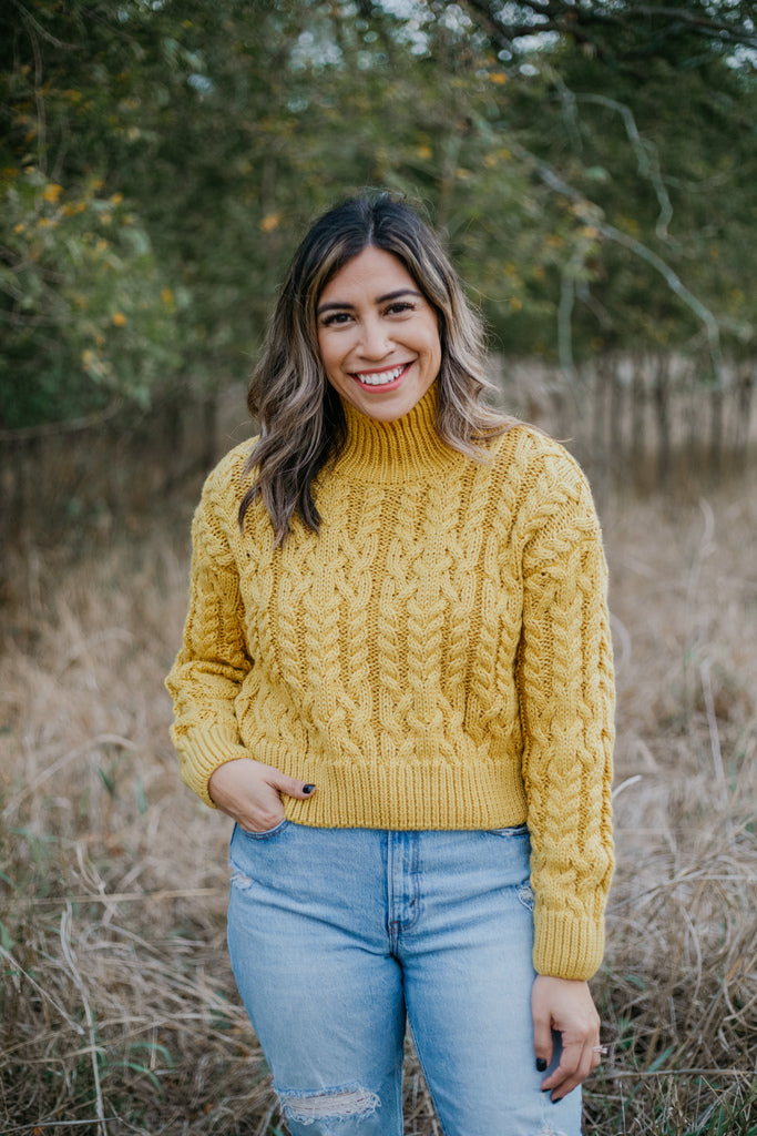 Marigold Cable Knit Sweater
