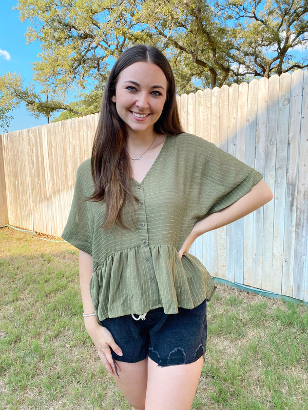Shannon Top - Olive