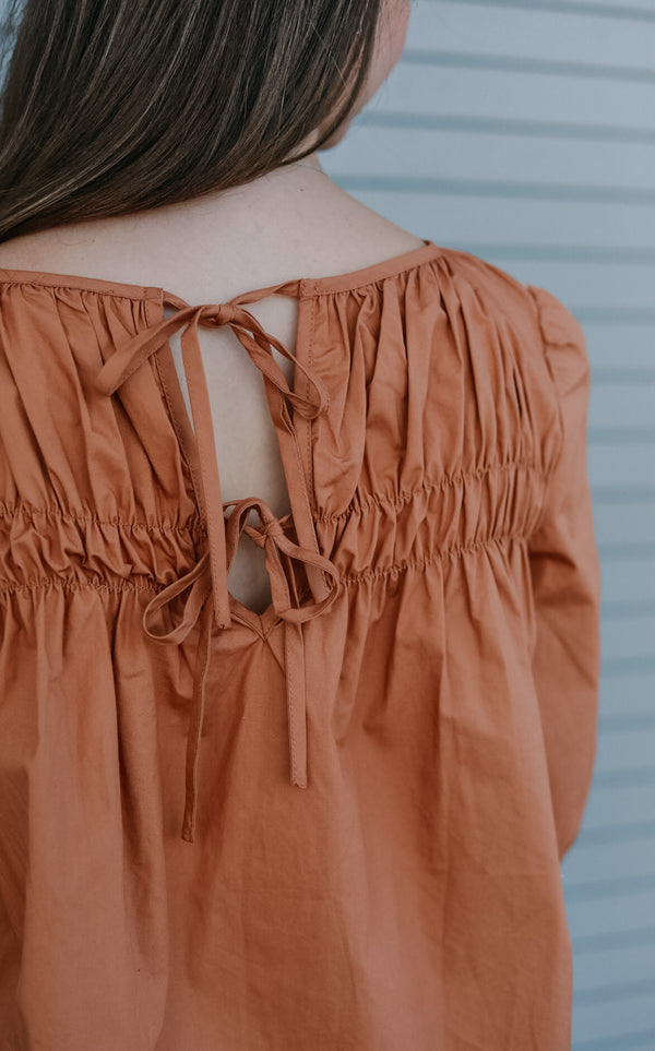 Dawn Blouse - Burnt Orange