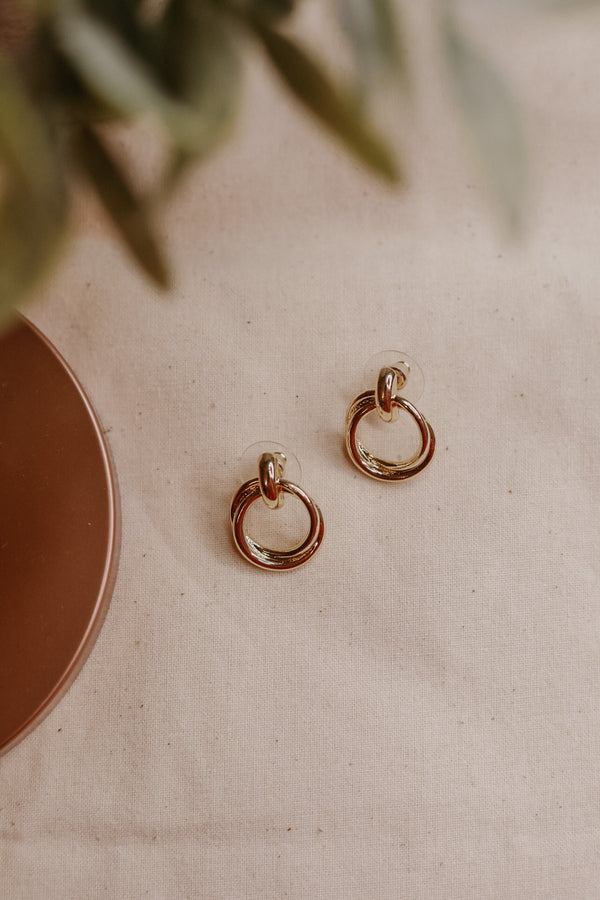 Woven Hoop - Gold